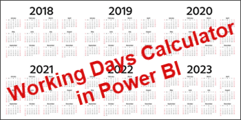 Calculate Working Days in Power BI