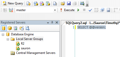  identify the SQL instance and database you're executing against