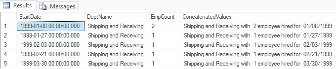 Concatenating multiple data types in SQL Server