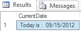 Concatenating a string and date in SQL Server