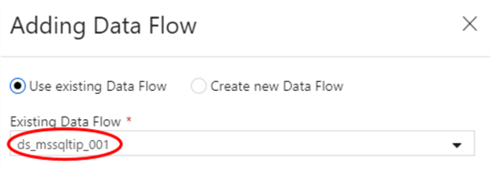 Adding Data Flow using existing data Flow