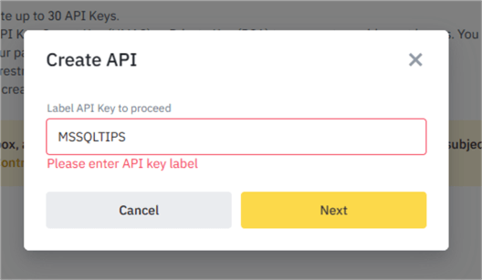Labelling API to be created.