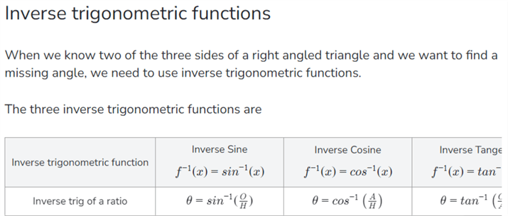 spark numeric functions - inverse trigonometry functions.