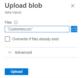 select file to upload