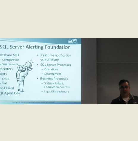 Jeremy Kadlec speaking to the CMAP group on SQL Se