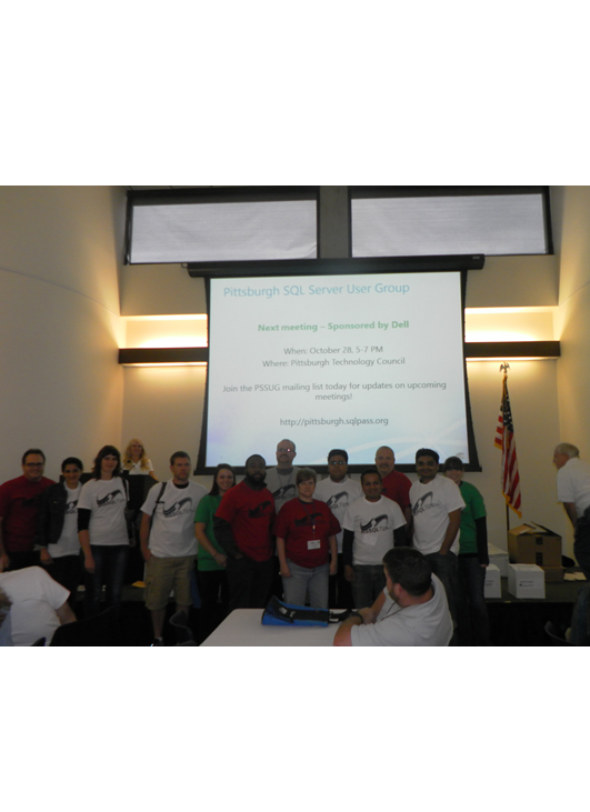 The happy attendees of SQL Saturday Pittsburgh. 