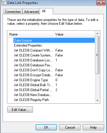 Select the All tab and double-click Data Source