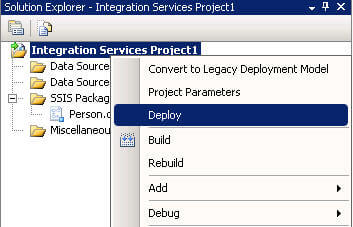 SSIS Deployment