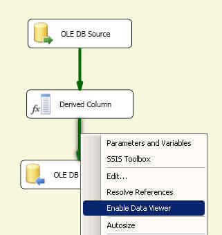 SQL Server Integration Services Data Viewer