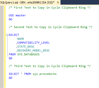 in ssms copy and paste the t-sql code in a new query window