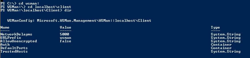 PowerShell 2.0 all_directories_under_wsman command example 