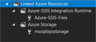 linked azure resources wizard done