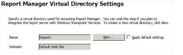 manager virtual directory settings