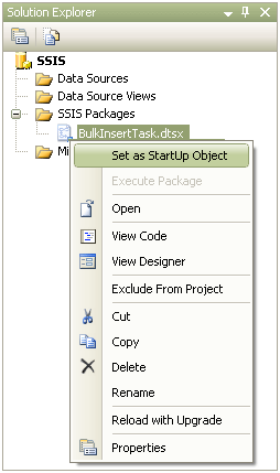 set as startup object