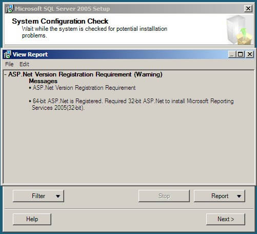 Install Reporting Services 2005 On Windows Server 2008 R2