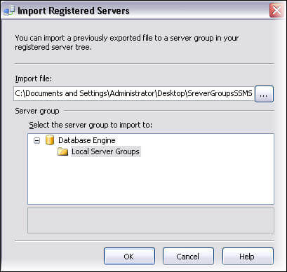 To import we use the same menu in SSMS that we used for the export, but select import instead