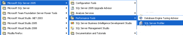 With SQL Server 2005 2008 you can load profiler few ways