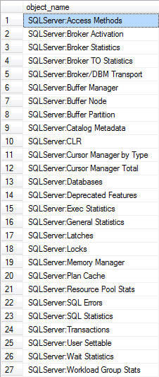  you can collect counter information that you would receive from PerfMon for the various SQL Server counters