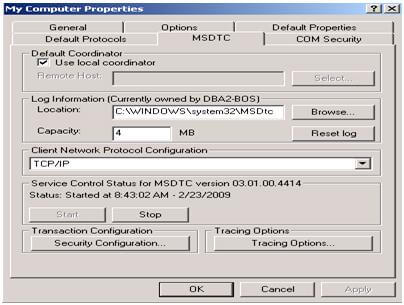 There is a chance of an MS-DTC security configuration change