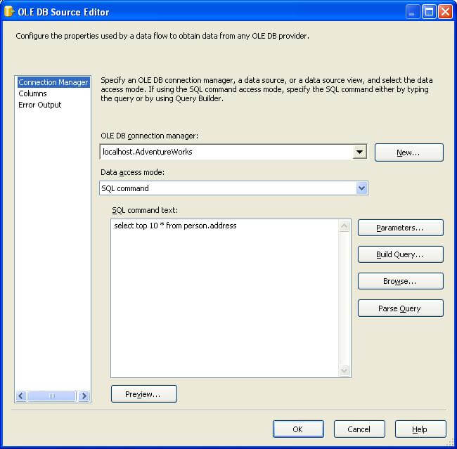 implement an ETL solution ia a SSIS package