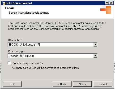 another set of parameters that are required to connect to DB2
