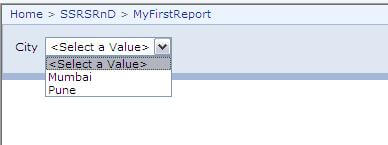 select "Manage" from the options available for the report and move to the "Parameters" tab