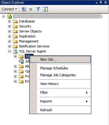 open ssms and navigate to sql server agent