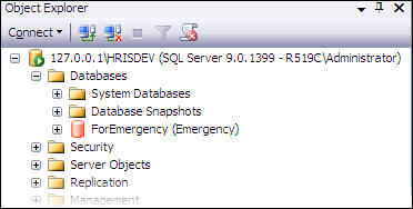 confirm emergency status in ssms 