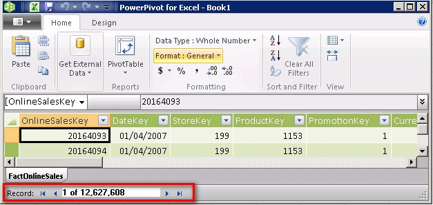 the powerpivot add in gives you the capability to load millions of records