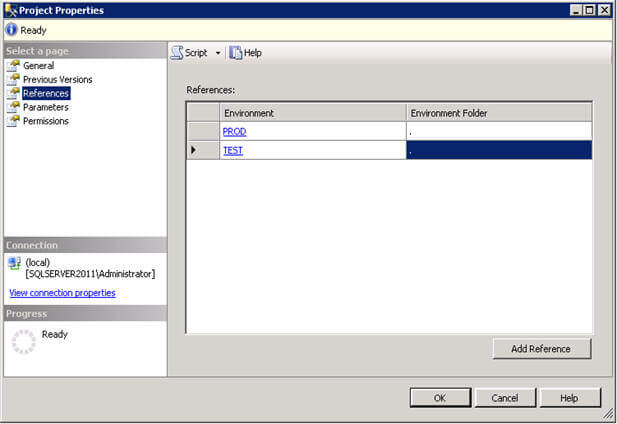 enviroment reference in deployed ssis project