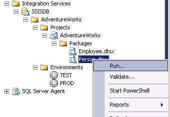 executing deployed ssis project/package