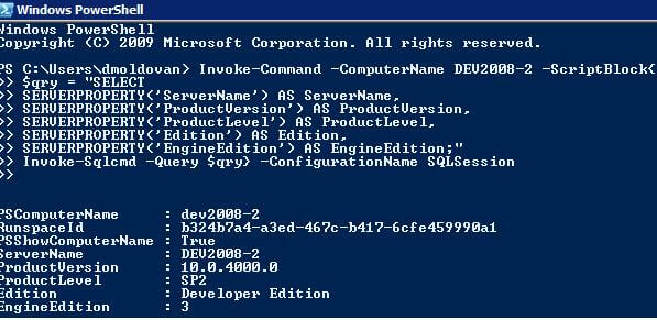 PowerShell Example Output