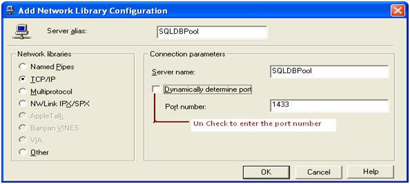 SQL Server Client Network Utility Ports