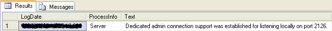 dedidcated admin connection setup