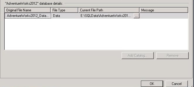 ssms remove delete log file for attach
