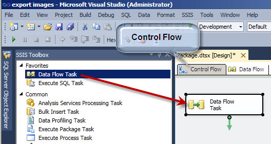 Add a Data Flow Task in SSIS