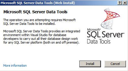 Download the Microsoft SQL Server Data Tools