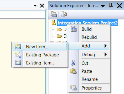 Using the SSIS package in other projects... Reusability