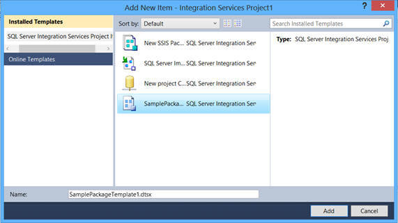  using SQL Server 2012, you need to deploy the template to a different location 