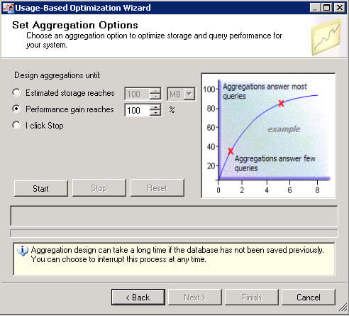 limit the number of aggregations according to a specified number of MegaBytes