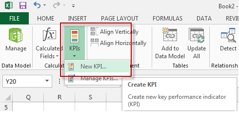 Create KPI in PowerPivot