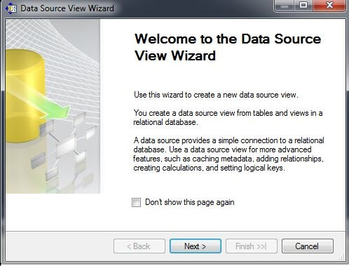 "New Data Source View..." 
