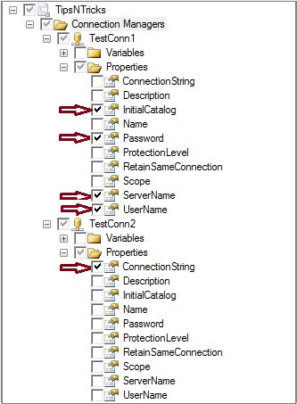 Connection Managers Captured in Configuration File