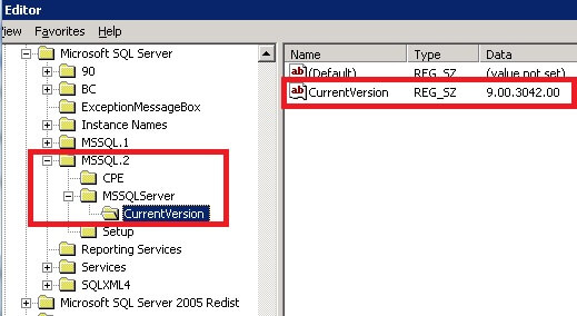 Reporting Service 2005 CurrentVersion