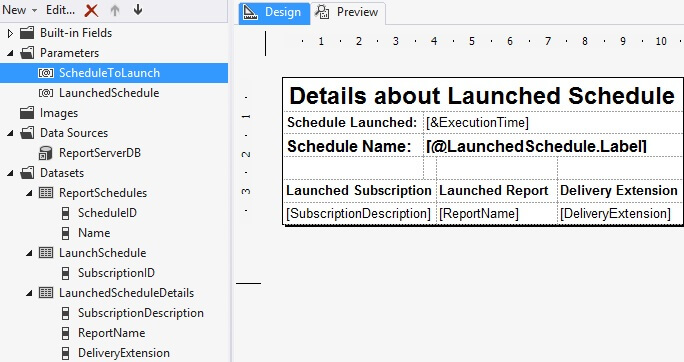 Scheduled Report Subscriptions Launcher
