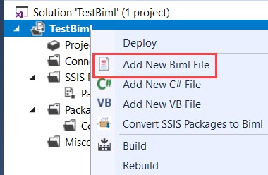 Add new BIML file