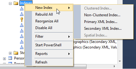 I'm creating an index in SQL Server using SSMS and I'm a little overwhelmed with all the index properties