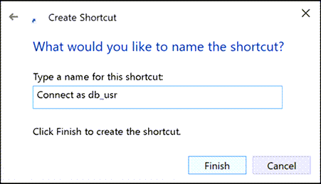 name shortcut