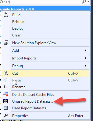 Run Unsed Dataset Report