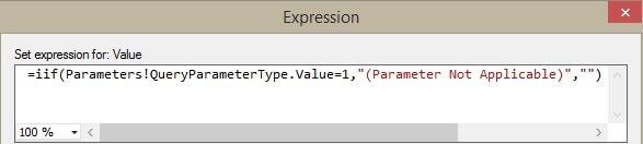 Default value expression for ProductTo parameter